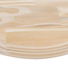 Bolacha de Madeira Natural Pinus 30x30cm Madvei
