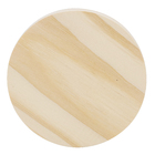 Bolacha de Madeira Pinus Natural 10x10x1cm Settis
