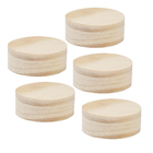 Bolacha de Madeira Pinus Natural 4x4x1cm Settis