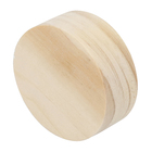 Bolacha de Madeira Pinus Natural 4x4x1cm Settis