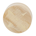 Bolacha de Madeira Pinus Natural 4x4x1cm Settis