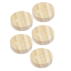 Bolacha de Madeira Pinus Natural 6x6x1cm Settis