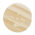 Bolacha de Madeira Pinus Natural 6x6x1cm Settis