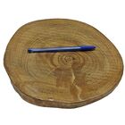 Bolacha De Madeira Rústica C/ Pezinhos E Envernizada 26 X 25