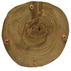 Bolacha De Madeira Rústica C/ Pezinhos E Envernizada 26 X 25