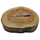 Bolacha De Madeira Rústica Envernizada 29,5 X 27,5cm