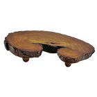 Bolacha De Tronco Envernizada C/ Pezinho 27 X 23cm