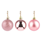 Bolas De Natal Lisa Rose Ø8cm C/5 Unidades