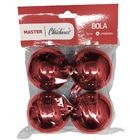 Bolas De Natal Lisa Vinho Ø5cm C/4 Unidades