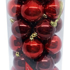 Bolas De Natal Mista Vermelho E Vinho C/30pcs 6cm