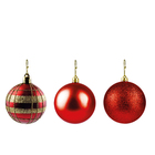Bolas De Natal Vermelha Ø6cm C/6 Unidades
