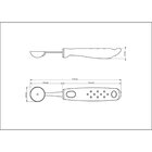 Boleador Utilita Em Aco Inox Com Cabo De Polipropileno Azul 2