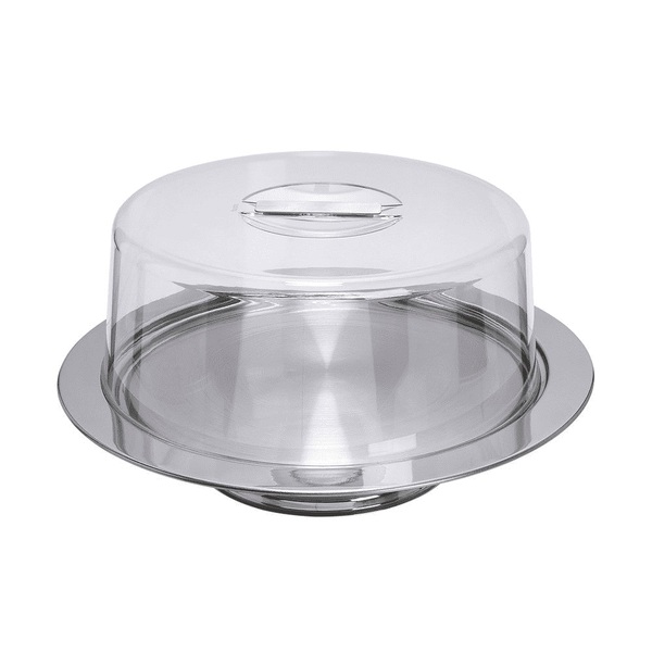Boleira Baixa Multiuso Vision 25 Cm Base Inox Forma Inox