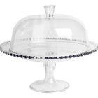Boleira Com Tampa Em Acrílico Prato Para Bolo Transparente