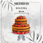 Boleira De Acrilico Prata Para Evento