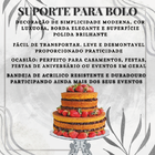 Boleira De Acrilico Prata Para Evento