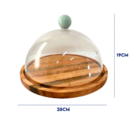 Boleira De Madeira Com Tampa Utily