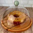 Boleira De Madeira Com Tampa Utily