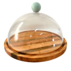 Boleira De Madeira Com Tampa Utily