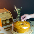 Boleira Em Bambu 27 5cm Com Cupula Acrilica Yoi 810900200