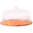 Boleira Em Bambu 27 5cm Com Cupula Acrilica Yoi 810900200