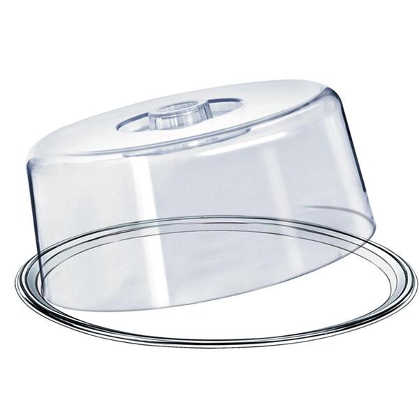 Boleira Em Inox Com Tampa De Acrílico Redonda Makinox