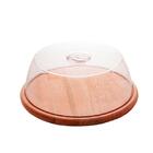 Boleira Madeira Liptus C/tampa 31x15cm