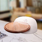 Boleira Madeira Liptus C/tampa 31x15cm