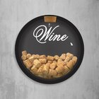 Bolha Porta-rolhas Wine Mdf Preto E Acrílico - 35cm
