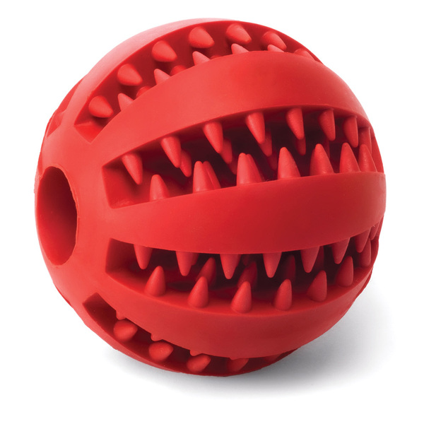 Bolinha Madog Brinquedo Interativo Porta Petisco Ração Vermel