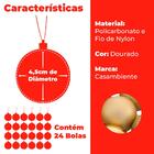 Bolinhas De Natal Dourada 4,5cm 24 Peças - Casambiente Natal0