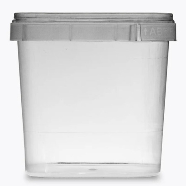 Bolo No Pote Quadrado  220ml C/1000 Unidades  Plast.