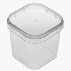 Bolo No Pote Quadrado  220ml C/100 Unidades  Plast.