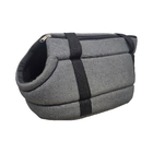 Bolsa Aberta para Cachorro e Gato G em Tecido Preto Fábrica Pet