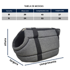 Bolsa Aberta para Cachorro e Gato G em Tecido Preto Fábrica Pet