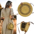 Bolsa De Ombro Redonda Bali Palha Tendencia Verao Artesanal R