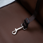 Bolsa de Transporte para Cachorro e Gato  Couro Sintético Marrom Tubline