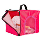 Bolsa De Transporte Para Calopsita/aves Com Poleiro Rosa