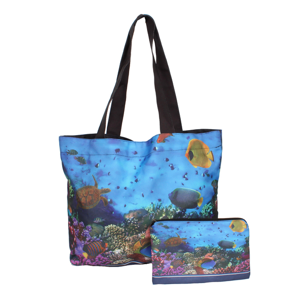 Bolsa Feminina Sacola Piscina E Nescessaire Mar-b26