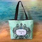 Bolsa Feminina Sacola Praia E Nescessaire Cavalo Marinho-b114