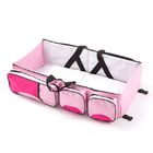 Bolsa Maternidade Cama Berço Bebe Viagem Rosa Trocador Dobrav