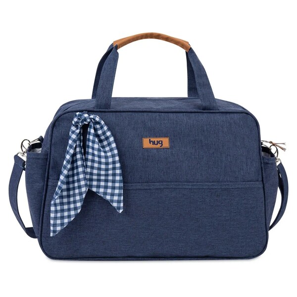 Bolsa Maternidade Mala Bebê Mescla Grande Azul Marinho - Hug
