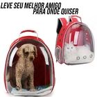 Bolsa Mochila Pet Cães E Gatos Visão Panorâmica Astronauta Em