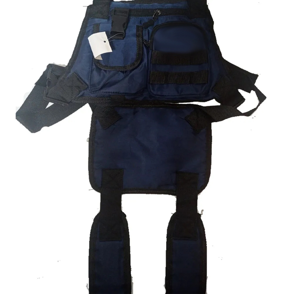 Bolsa Mochila Pochete Peito Anti Furto Bike Treking - Azul