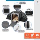Bolsa Pet Expansivel Transporte Cabine Avião Viagem Cachorros
