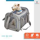Bolsa Pet Transporte Avião Para Cachorro Gato Reforçada Cinza