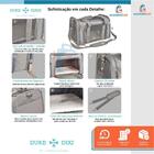 Bolsa Pet Transporte Avião Para Cachorro Gato Reforçada Cinza