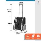 Bolsa Pet Viagem Transporte Cachorros E Gatos Com Rodinha Cin