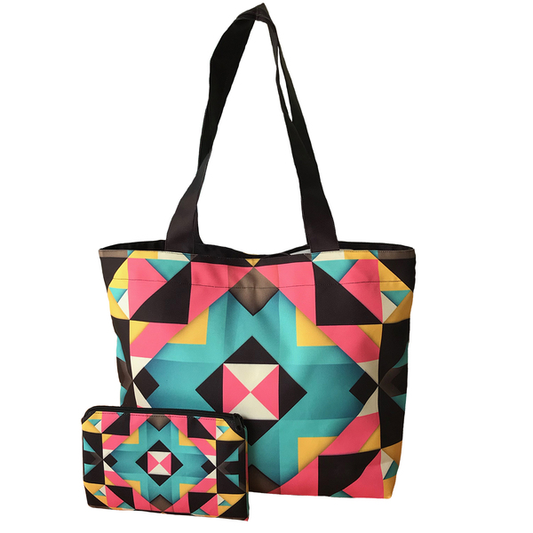 bolsa with geometric pattern