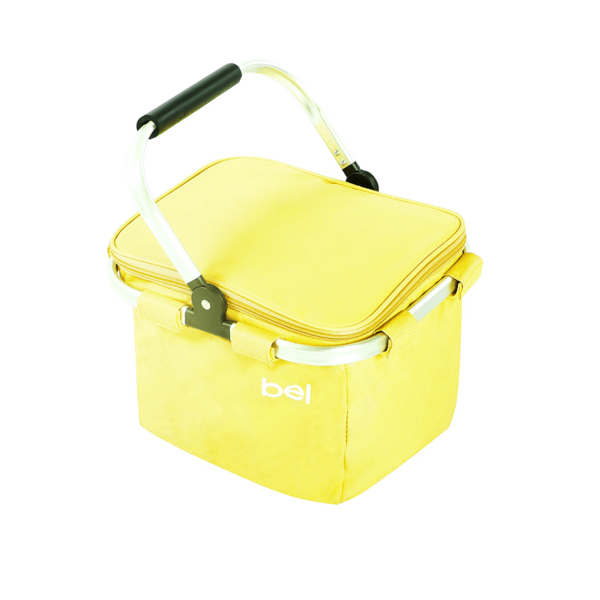 Bolsa Térmica Alça De Alumínio Amarelo 24 Latas